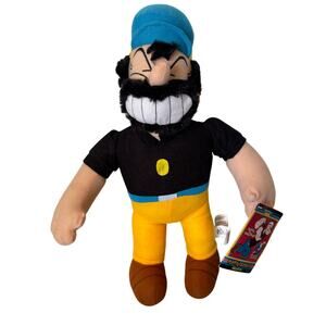 Vtg Kellytoy Popeye Collection Brutus Plush Stuffed Animal Doll Toy Nostalgic
